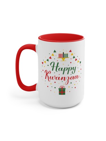 "Happy Kwanzaa" #8 - Two-Tone Coffee Mug 15oz