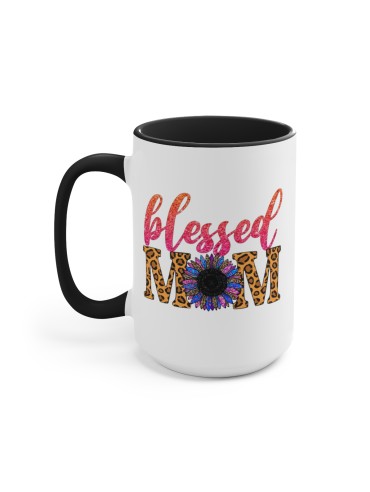 "Blessed Mom" #2 - Two-Tone Coffee Mug 15oz