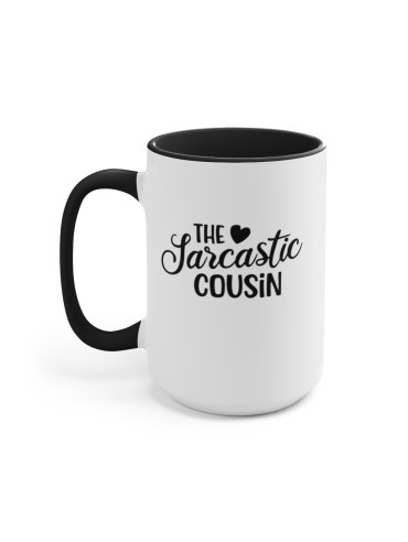 "The Sarcastic Cousin" #1 - Two-Tone Coffee Mug 15oz