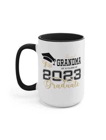 "Proud Grandma 2023" #1 - Two-Tone Coffee Mug 15oz