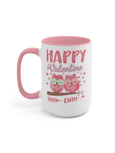 "Happy Valentine's Day" #3 - Two-Tone Coffee Mug 15oz