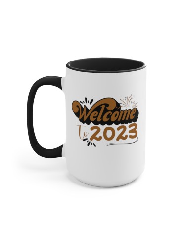 "Welcome To 2023" #1 - Two-Tone Coffee Mug 15oz