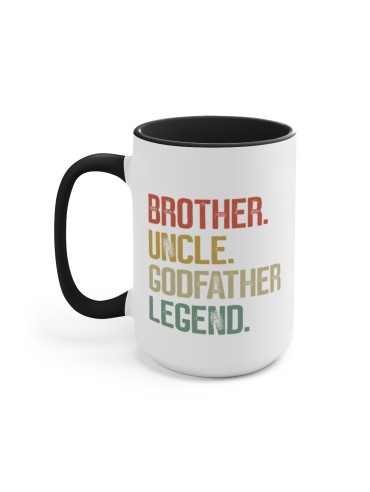 "Uncle/ Godfather / Legend "- Two-Tone Coffee Mug 15oz