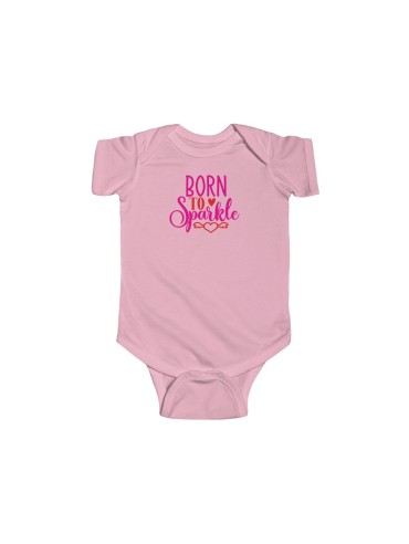 "Born To Sparkle" - Infant Fine Jersey Bodysuit