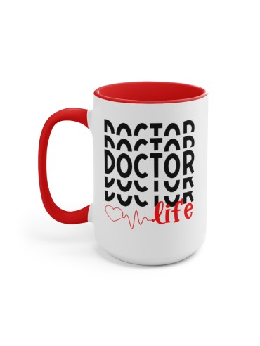 "Doctor Life" #3 - Two-Tone Coffee Mug 15oz