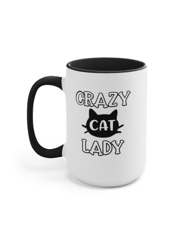 "Crazy Cat Lady" #1 - Two-Tone Coffee Mug 15oz