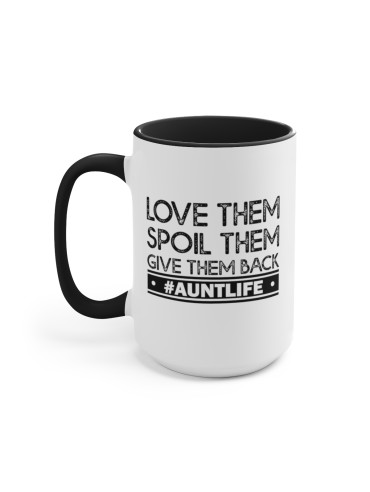 #AUNTLIFE / "Give Them Back" - Two-Tone Coffee Mug 15oz