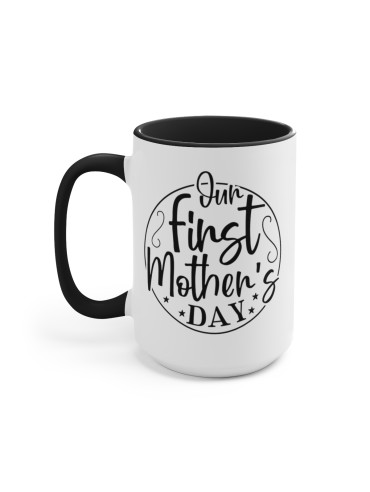 "Our 1st Mother's Day" #1 - Two-Tone Coffee Mug 15oz