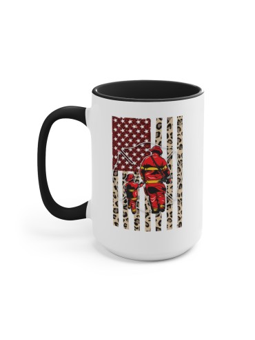 "Fire Fighter" #2 - Two-Tone Coffee Mug 15oz