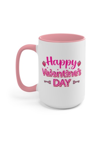 "Happy Valentine's Day" #1 - Two-Tone Coffee Mug 15oz