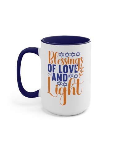 "Blessings Of Love And Light" #1 - Two-Tone Coffee Mug 15oz