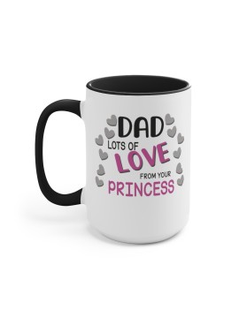 Dad #1 - Two-Tone Coffee Mug 15oz