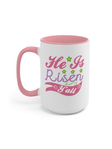 "He Is Risen" #1 - Two-Tone Coffee Mug 15oz