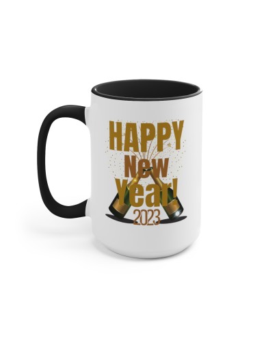 "Happy New Year 2023" #11 - Two-Tone Coffee Mug 15oz