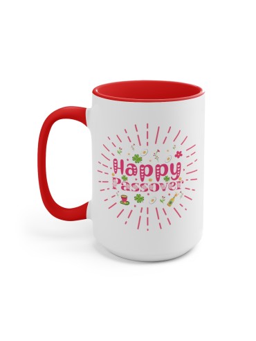 "Happy Passover" #3 - Two-Tone Coffee Mug 15oz