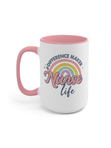 "Nurse Life #DifferenceMaker" #1 - Two-Tone Coffee Mug 15oz