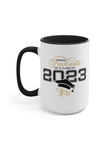 "Proud Graduate 2023" #1 - Two-Tone Coffee Mug 15oz