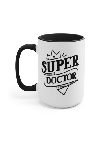 "Super Doctor" #2 - Two-Tone Coffee Mug 15oz