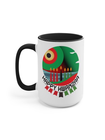 "Happy Kwanzaa" #9 - Two-Tone Coffee Mug 15oz