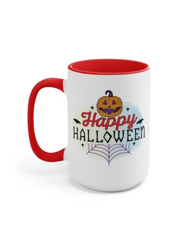 "Happy Halloween" #2 - Two-Tone Coffee Mug 15oz