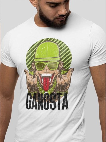" Gangsta " 1 Jersey Short Sleeve Tee