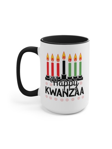 "Happy Kwanzaa" #6 - Two-Tone Coffee Mug 15oz