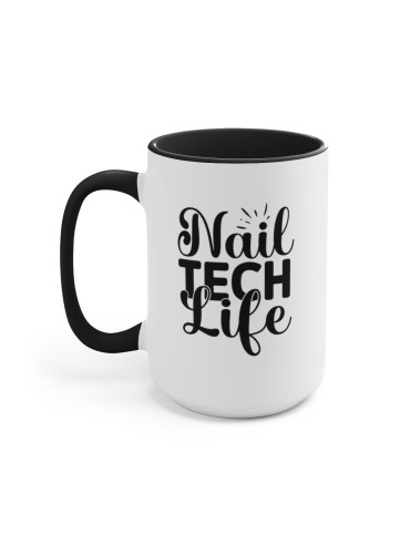 "Nail Tech Life" #1 - Two-Tone Coffee Mug 15oz