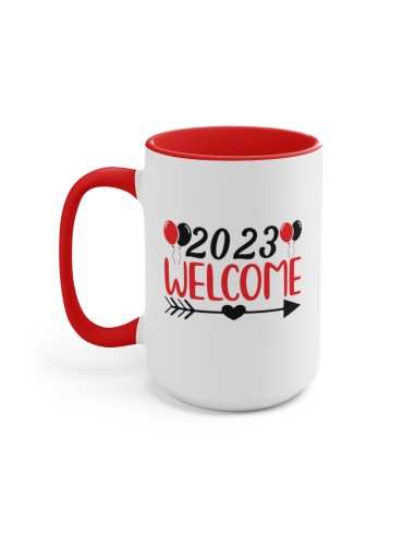 "Welcome 2023" #7 - Two-Tone Coffee Mug 15oz