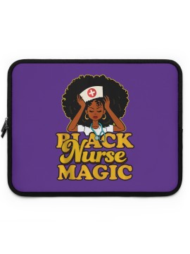 Black Nurse Magic Laptop Sleeve