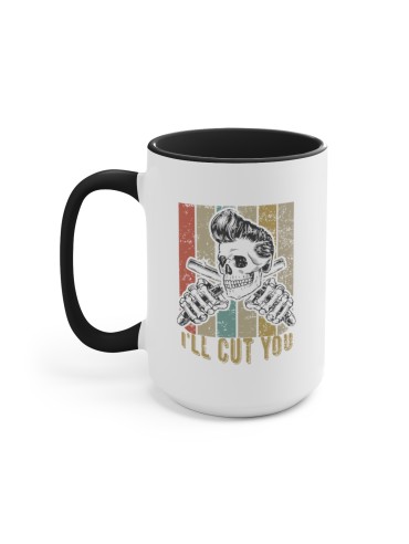 "I'll Cut You" #1 - Two-Tone Coffee Mug 15oz