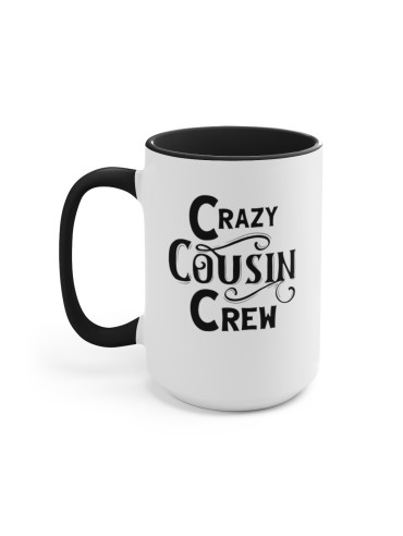 "Crazy Cousin Crew" #1 - Two-Tone Coffee Mug 15oz