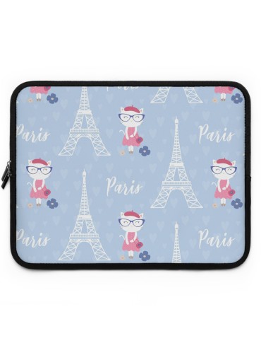 "Paris Kitty" #1- Laptop Sleeve