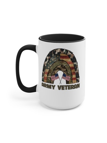 "Army Vet" #1 - Two-Tone Coffee Mug 15oz