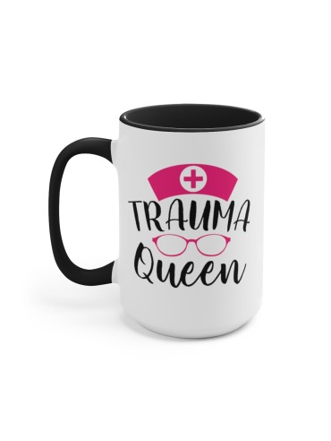 "Trauma Queen" #1 - Two-Tone Coffee Mug 15oz