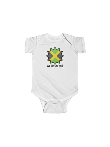 "Mi Born Yah " - Infant Fine Jersey Bodysuit