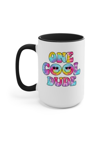 "One Cool Dude" #1 - Two-Tone Coffee Mug 15oz