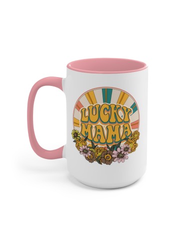 "Lucky Mama" #1 - Two-Tone Coffee Mug 15oz