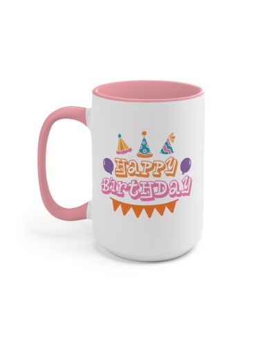 "Happy Birthday" #2 - Two-Tone Coffee Mug 15oz