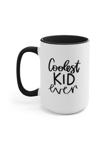 "Coolest Kid Ever" - Two-Tone Coffee Mug 15oz