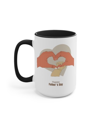 "Happy Father's Day" #3 - Two-Tone Coffee Mug 15oz