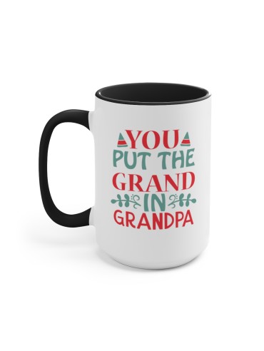 "You Put The Grand In Grandpa" - Two-Tone Coffee Mug 15oz