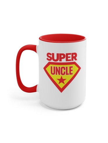 "Super Uncle" #1 - Two-Tone Coffee Mug 15oz