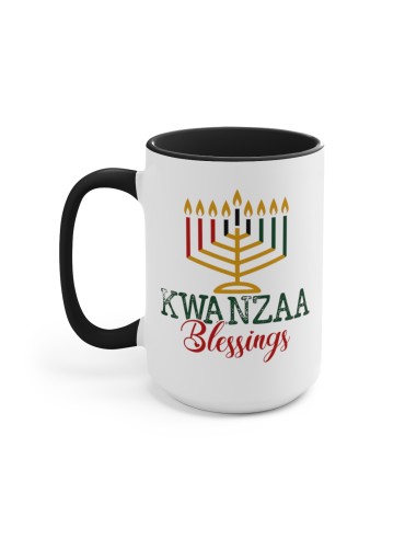 "Kwanzaa Blessings" #2 - Two-Tone Coffee Mug 15oz