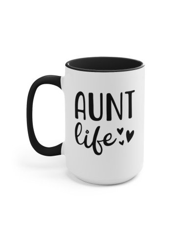 "Aunt Life" #1 - Two-Tone Coffee Mug 15oz