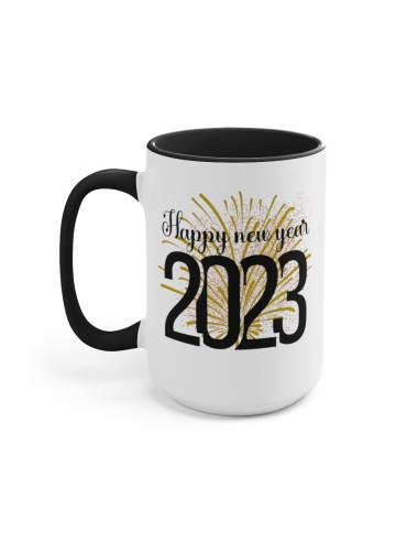 "Happy New Year 2023" #12 - Two-Tone Coffee Mug 15oz