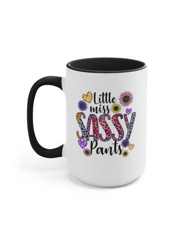 "Little Miss Sassy Pants" #2 - Two-Tone Coffee Mug 15oz