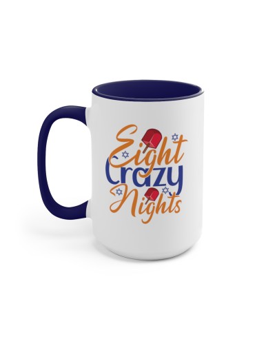 "Eight Crazy Nights" - Two-Tone Coffee Mug 15oz