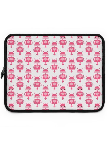 "Pink Robots" #1- Laptop Sleeve