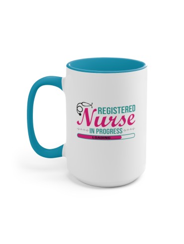 "Registered Nurse In Progress Loading" #1 - Two-Tone Coffee Mug 15oz