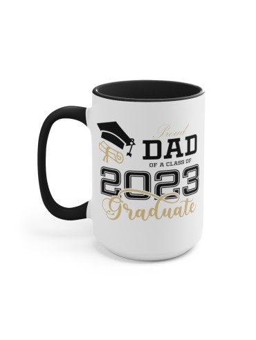 "Proud Dad 2023" #1 - Two-Tone Coffee Mug 15oz